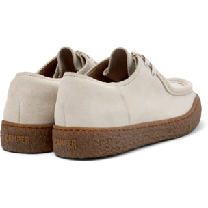 Scarpe stringate - CAMPER Peu Terreno - Beige - Pelle scamosciata