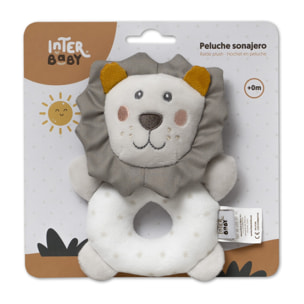 Sonajero Peluche León