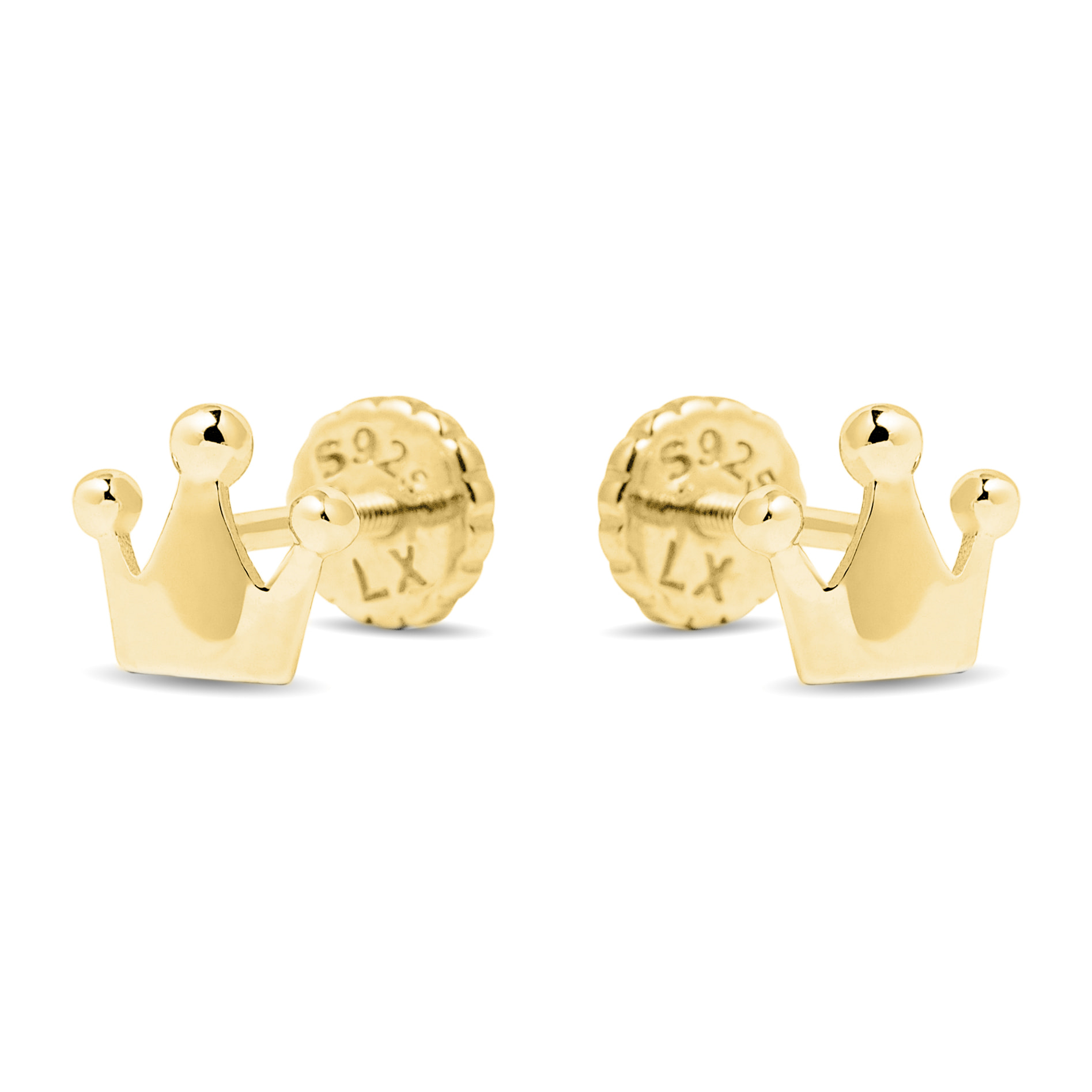 Pendientes Shika acabado oro amarillo 18k