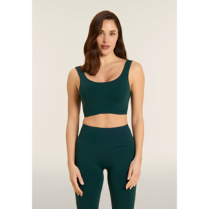 Top Sportivo Seamless con Fascia Sottoseno in costina