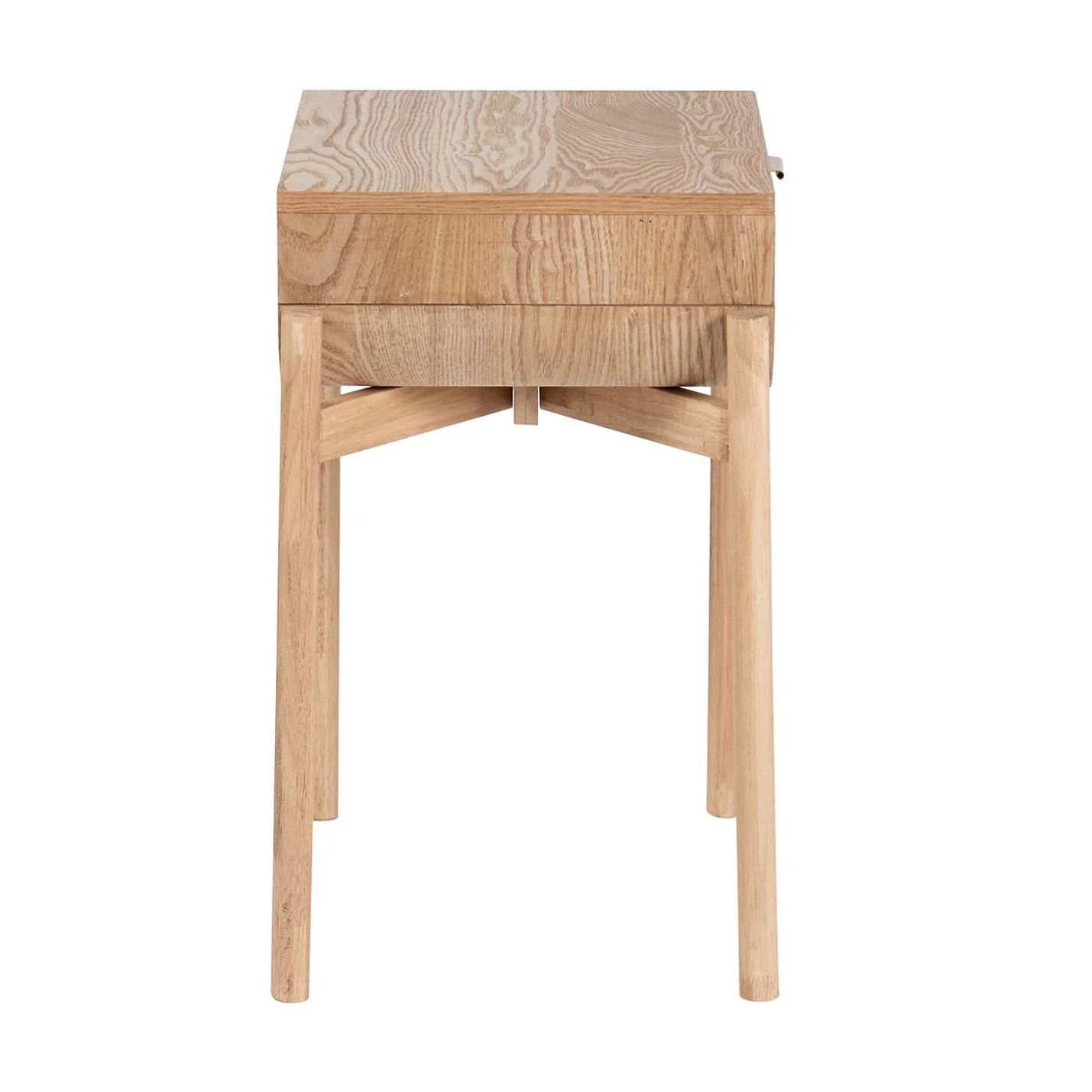 Mesita De Noche Mdf Marron 54x35x58 Cm
