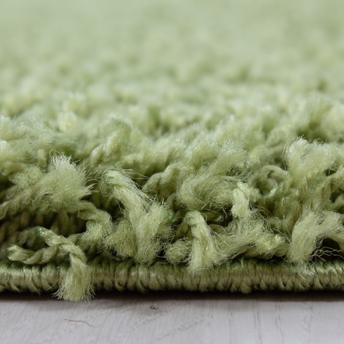 OTTAWA - Tapis shaggy uni Vert
