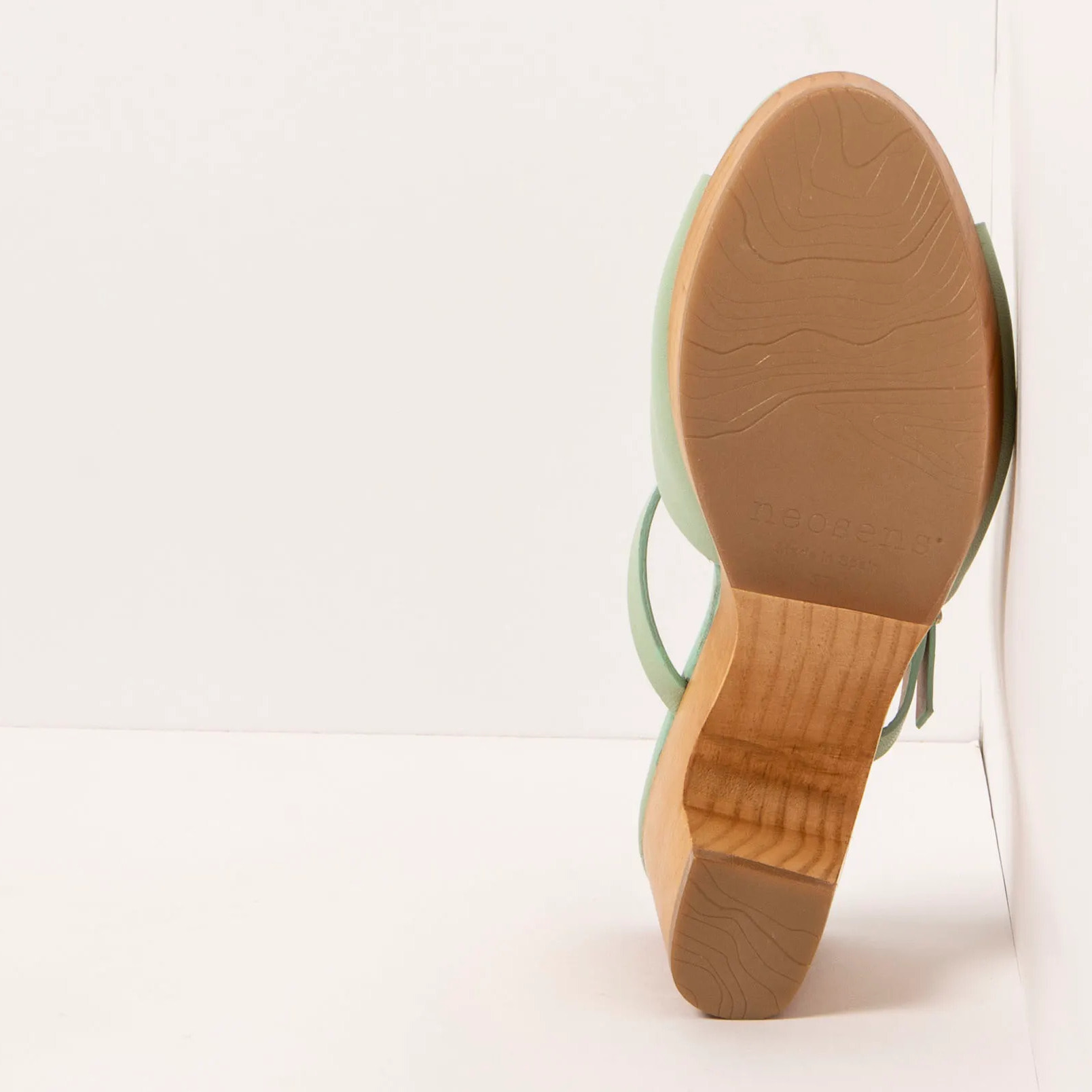 Sandalias con tacón S3273 NAPPA PASTEL GREEN/ ST.LAURENT SANDAL color Pastel green