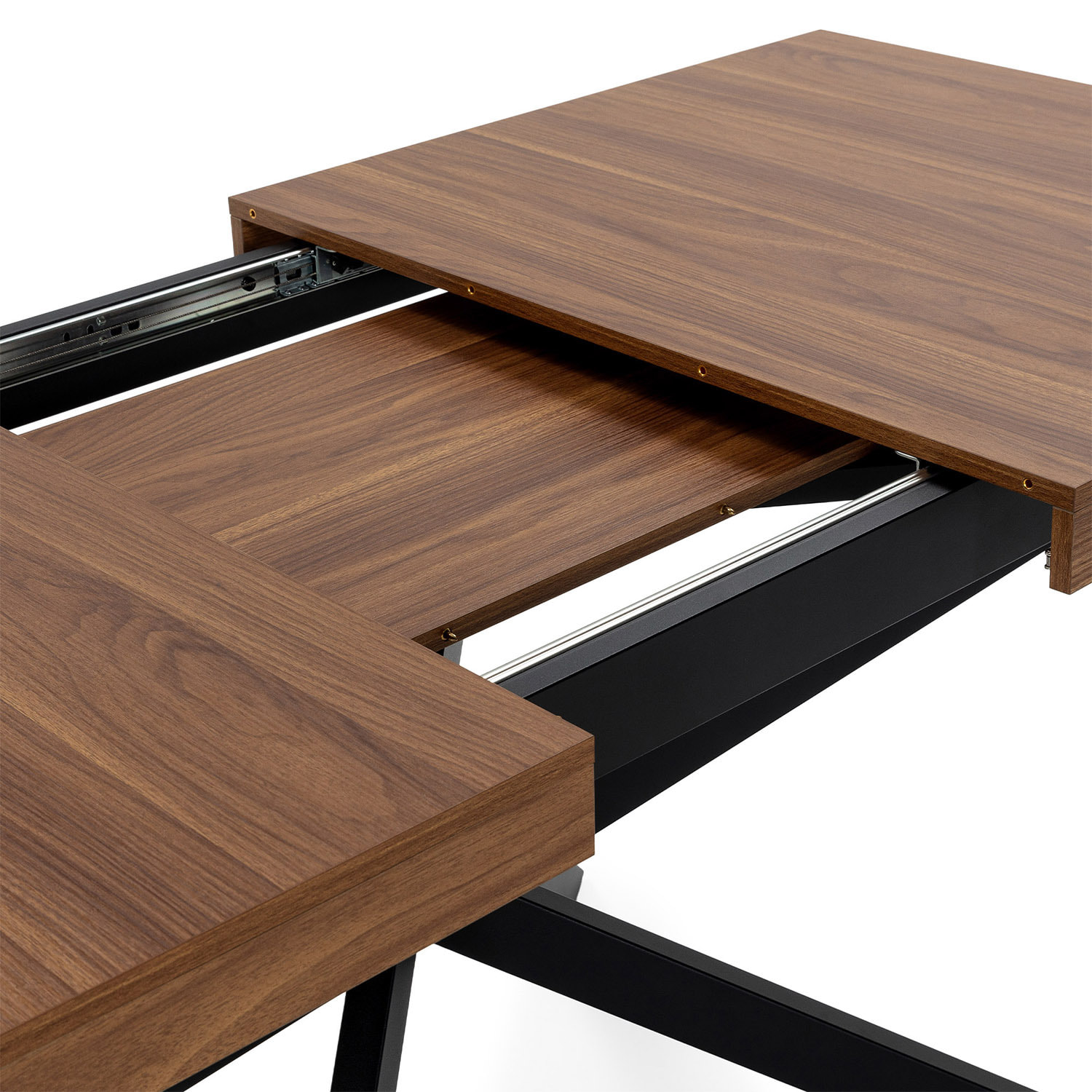 Mesa de Comedor Extensible Palermo efecto Nogal, 140-180 cm