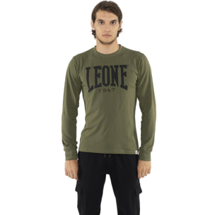 Camiseta de hombre Leone Basic de algodón de manga larga