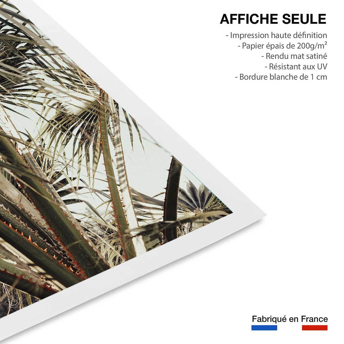 Poster cœur de palmier Affiche seule