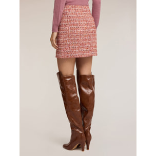 Motivi - Minigonna in tessuto bouclé - Rosso