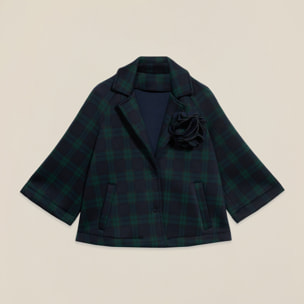 Oltre - Cappa in scuba con spilla - Blu