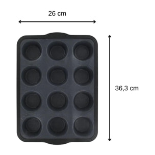 Moule 12 muffins Zenker Silicone fibre de verre