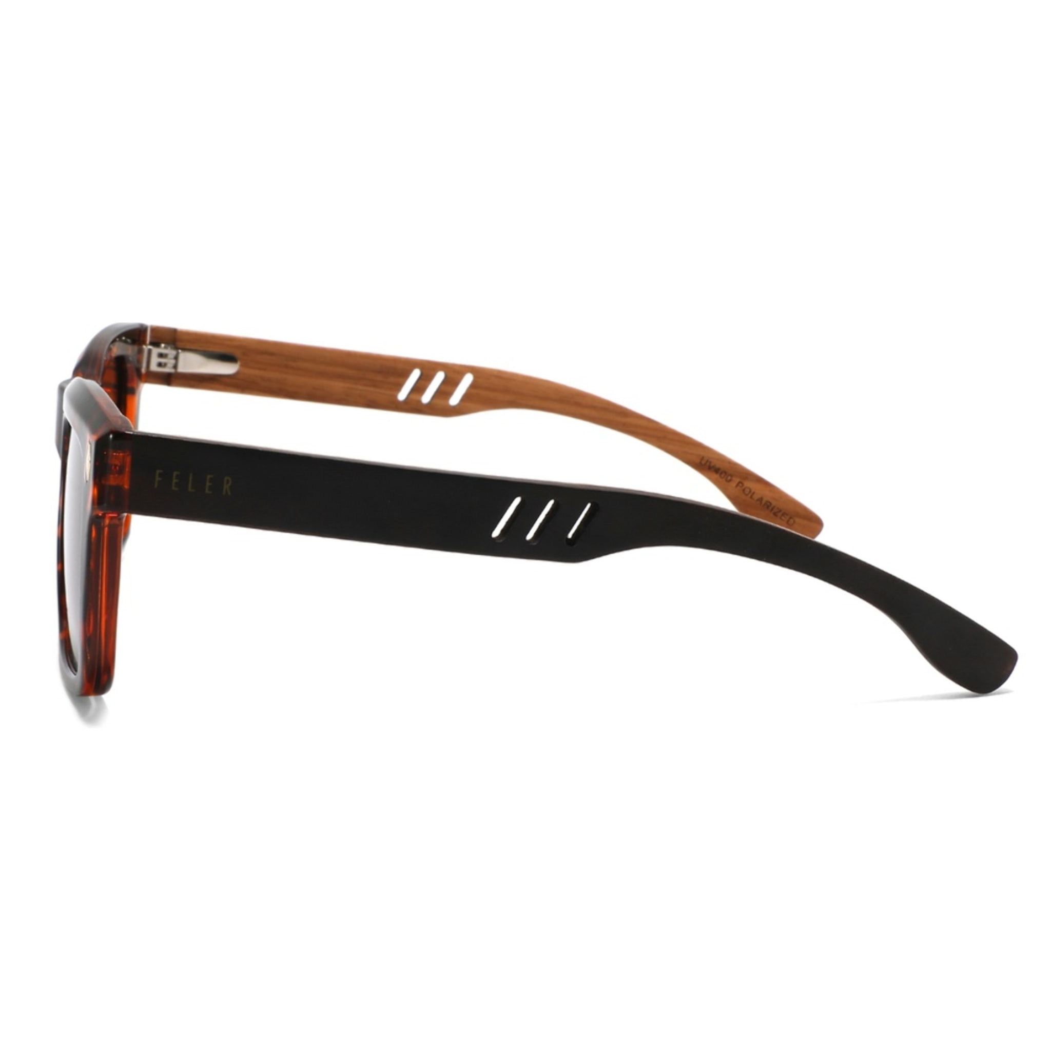 Gafas de Sol Feler 1594-2 Polarizadas de Madera Unisex 48 mm