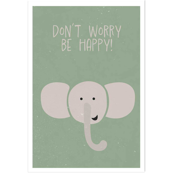 Affiche enfant elephant Affiche seule