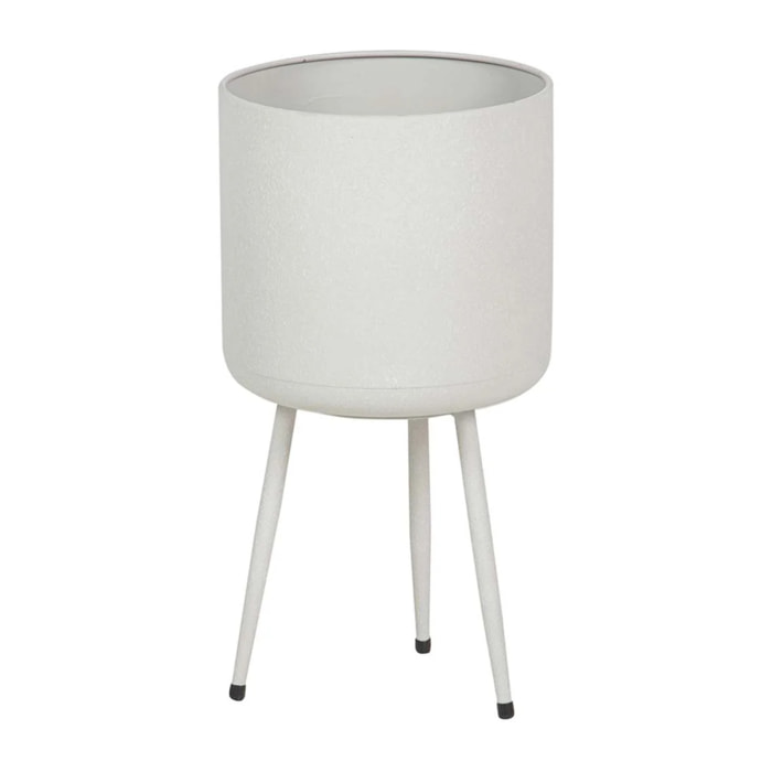 Plantero Metal Blanco 25x25x47 Cm