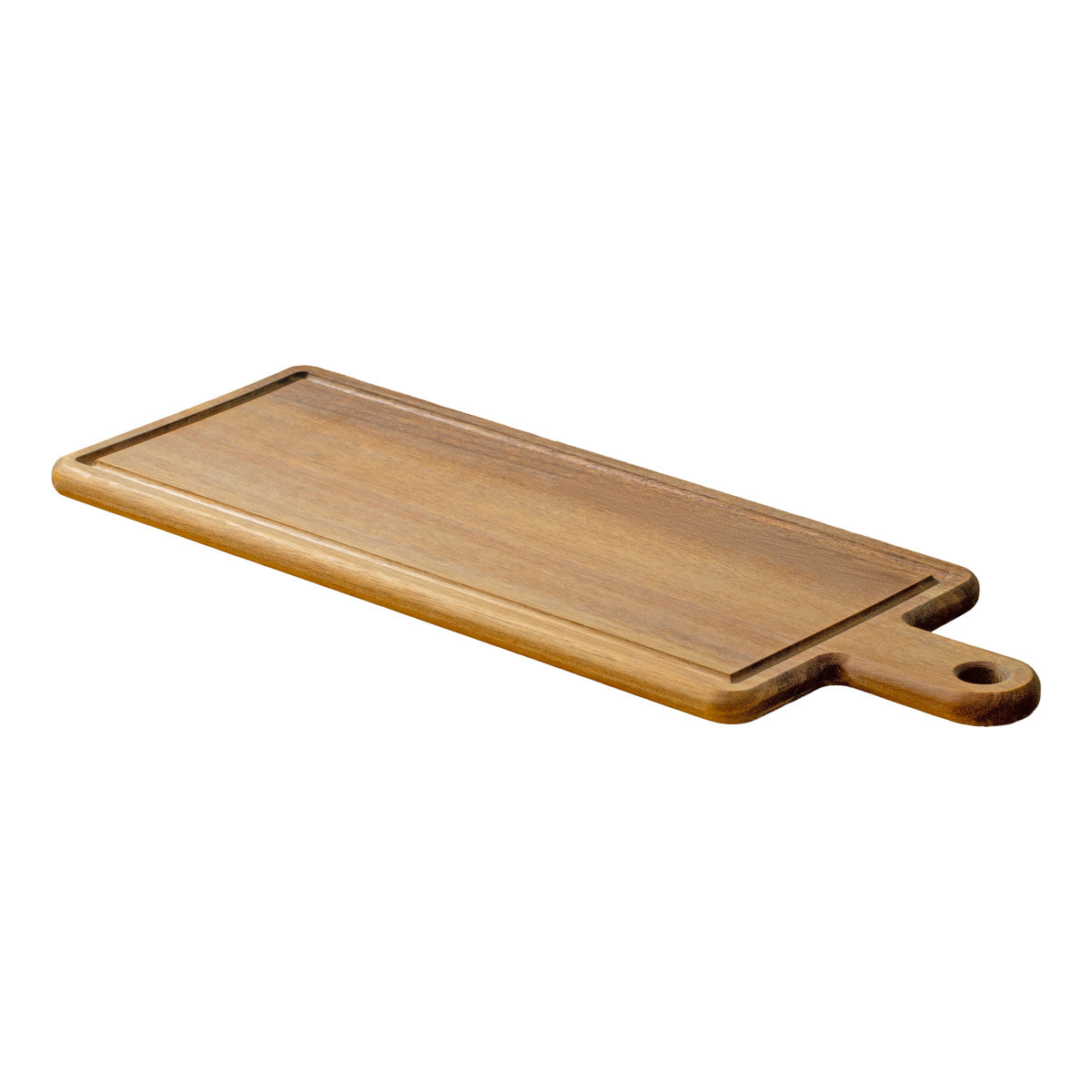 Célestin - Planche à découper rectangulaire 48 x 17 x 1.5 cm avec rigole et poignée