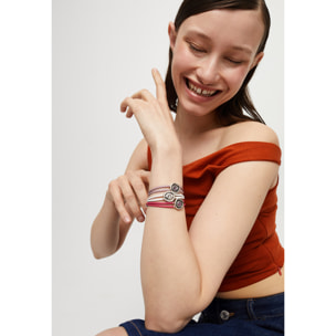 Pulsera SER INTUITIVA ROSA OSCURO M