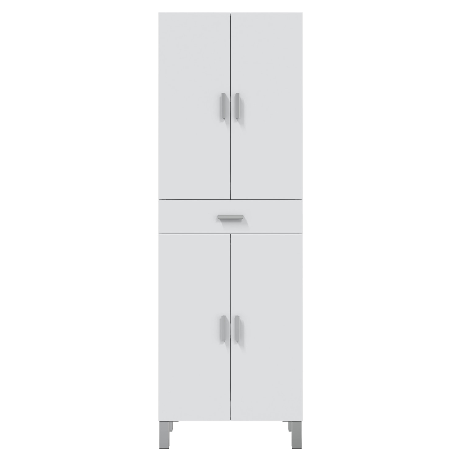 Columna de baño Alise 2p color Blanco Lacado, 30 cm (ancho) x 25 cm (fondo) x 150 cm (alto)