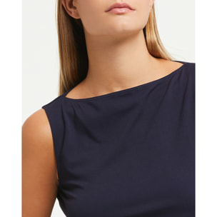 Smanicato scollo barchetta seamless