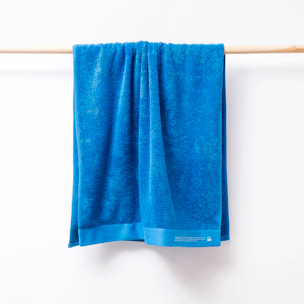 Toalla 90x150 algodón orgánico 450gsm azul benetton