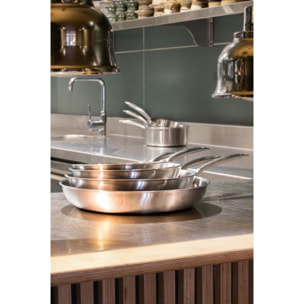 Batterie de cuisine MENASTYL 2 poeles Trinox 24/28cm