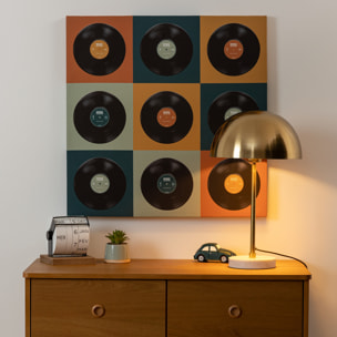 Lampe "Lilio" - métal et marbre - doré - H46 cm