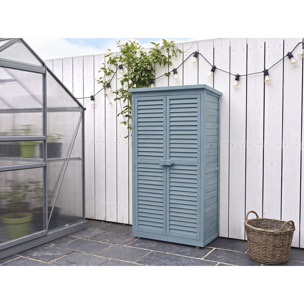 Armoire de jardin "Space" - 87 x 46.5 x 160 cm - Bleu ciel