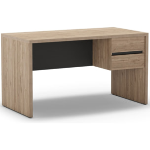 Bureau 2 tiroirs effet bois - JESS