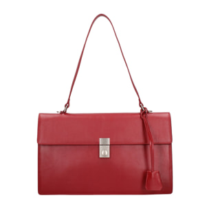 Borsa a spalla da donna Made in Italy - Modello Ereba Ultra - 100% pelle - 34.5 x 21.0 x 10.0 cm