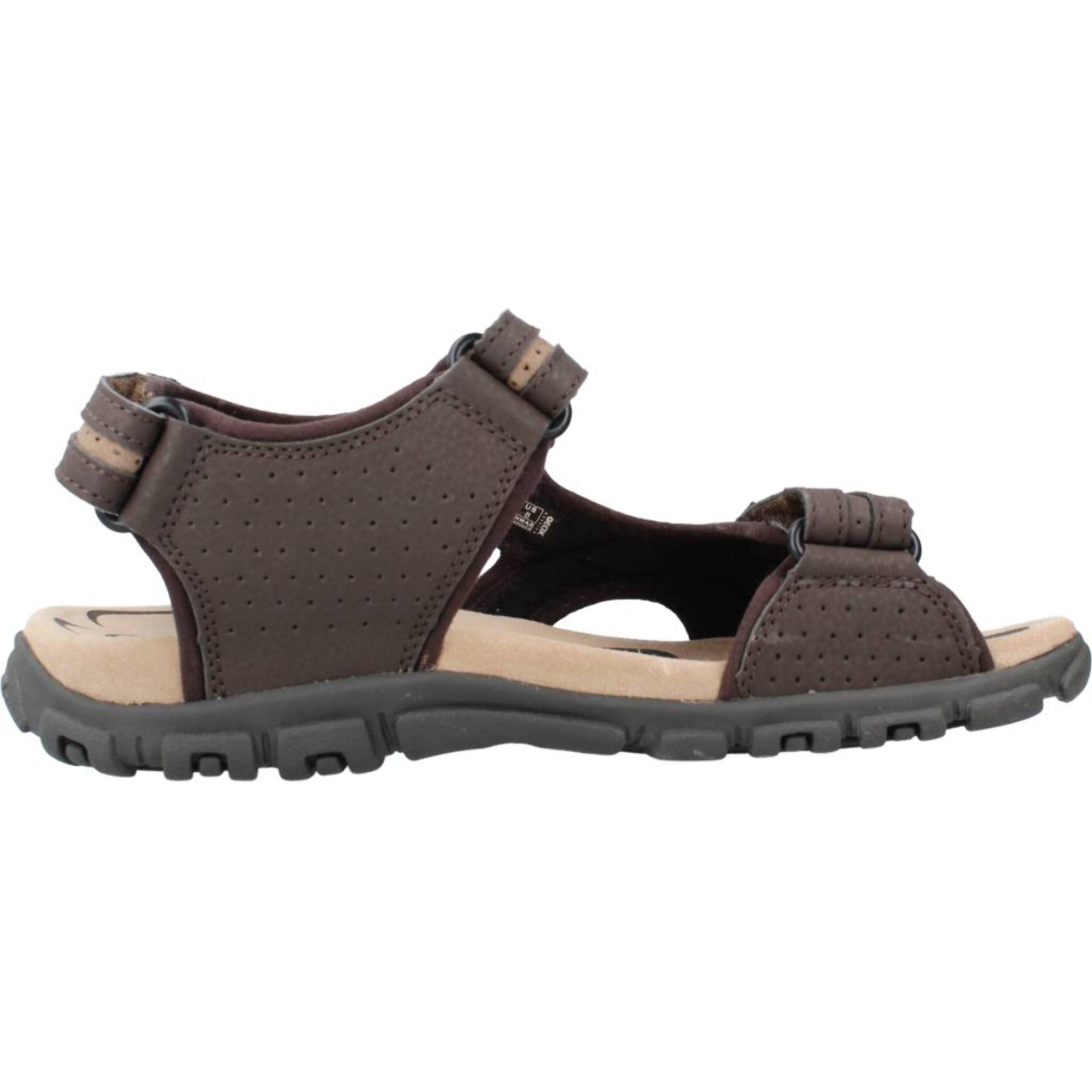 Sandalias Hombre de la marca GEOX  modelo UOMO SANDAL STRADA MARRON