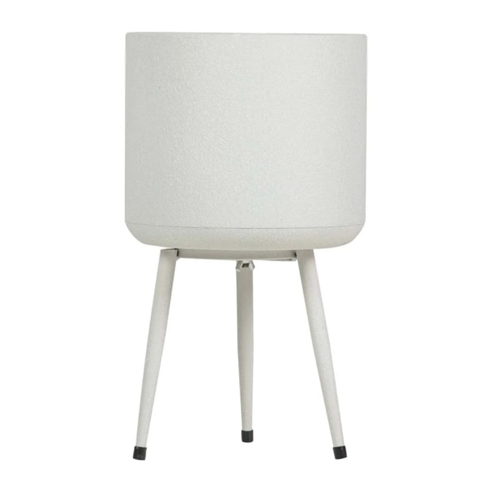 Plantero Metal Blanco 23x23x39 Cm