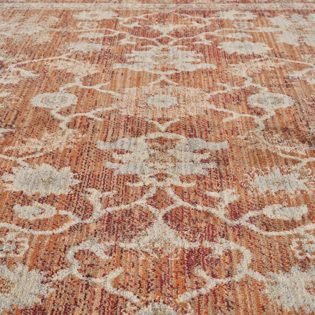 Tapis d'orient, motif oriental raffiné, tissé, poils ras