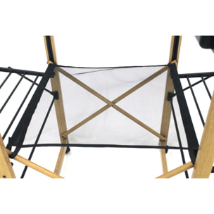 Séchoir à linge avec roulettes USHUAIA noir 28M