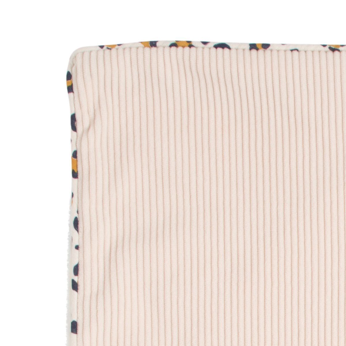 Couverture bébé en velours cotelé et sherpa