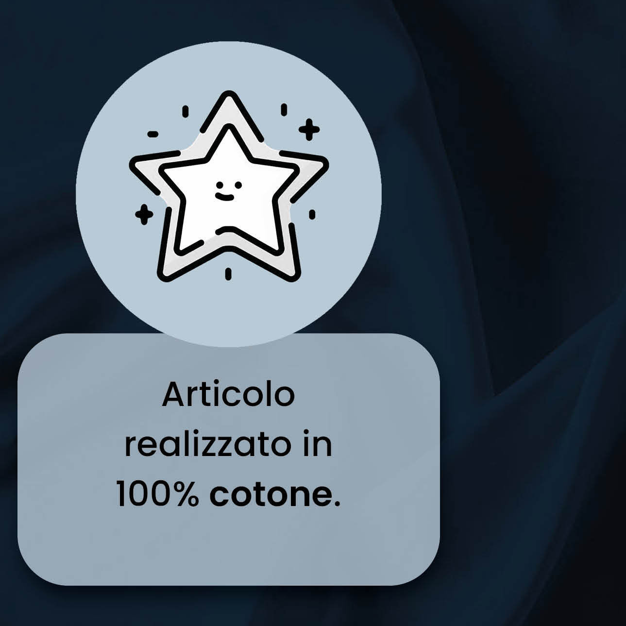 COMPLETO LETTO MAX COLOR, 100% Cotone, Made in Italy - BLU SCURO