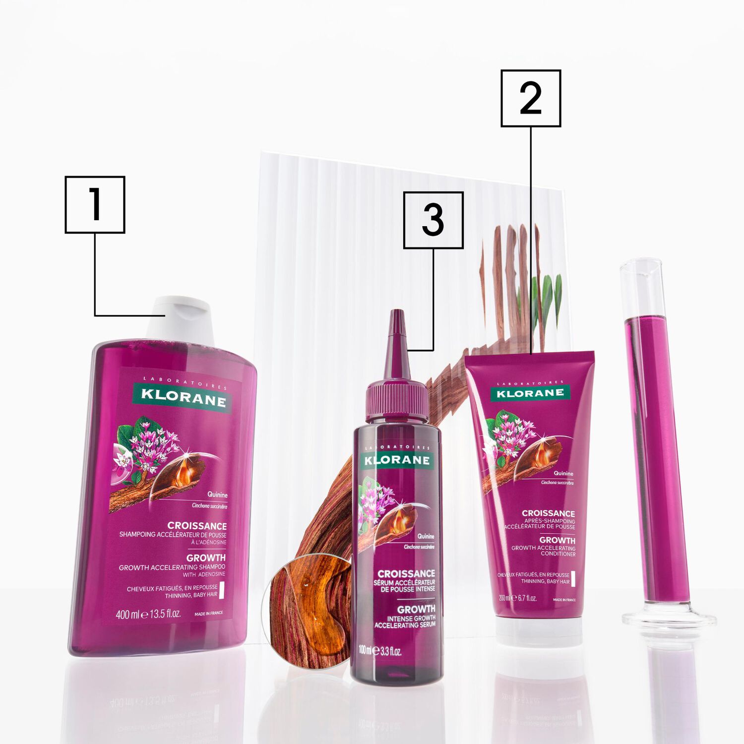 Croissance - Après-Shampoing Accélérateur de Pousse à la Quinine