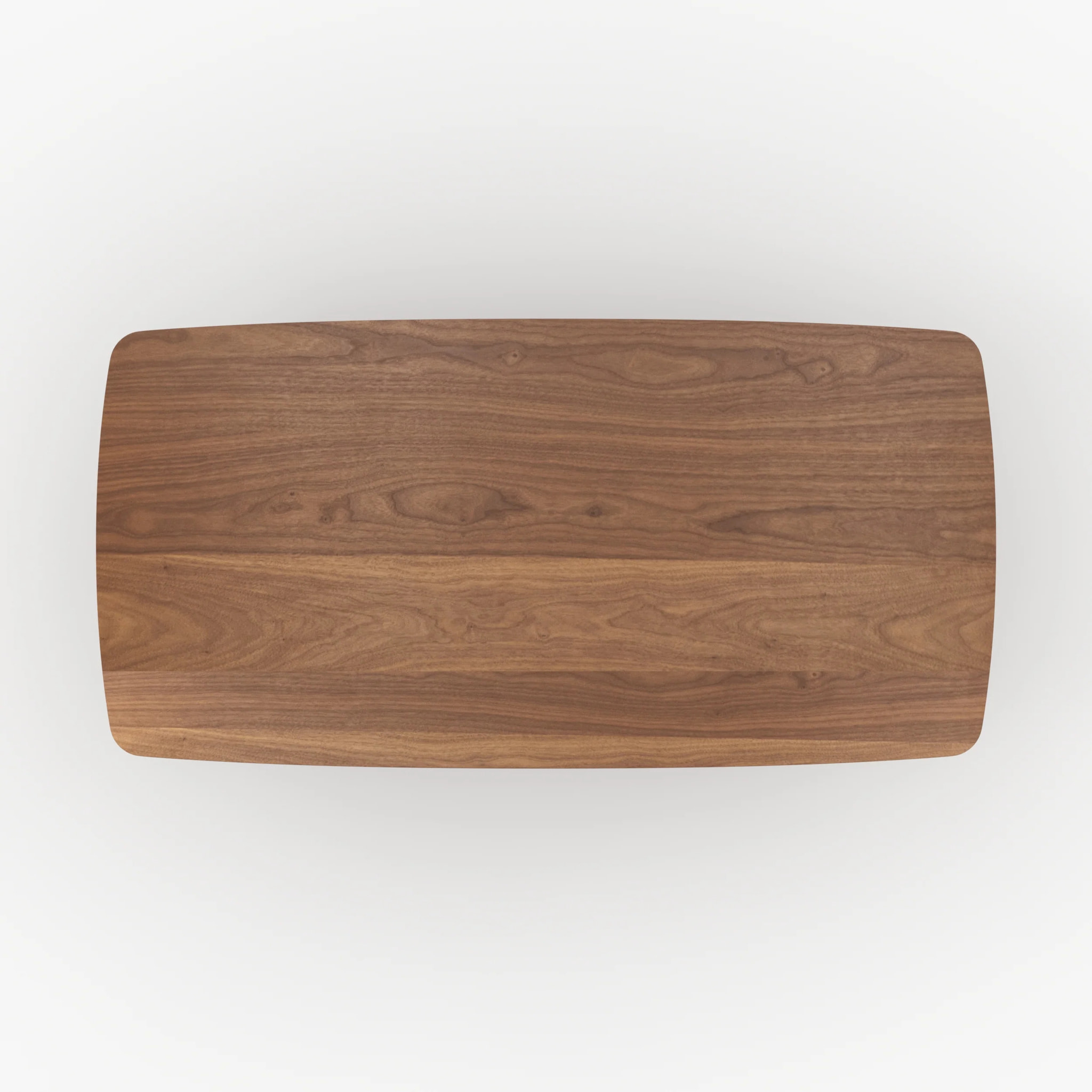 Table rectangulaire 6 places en bois contreplaqué et placage en noyer - Asma