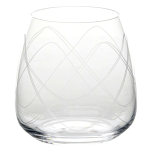 Lot de 4 gobelets bas Talia cristallin