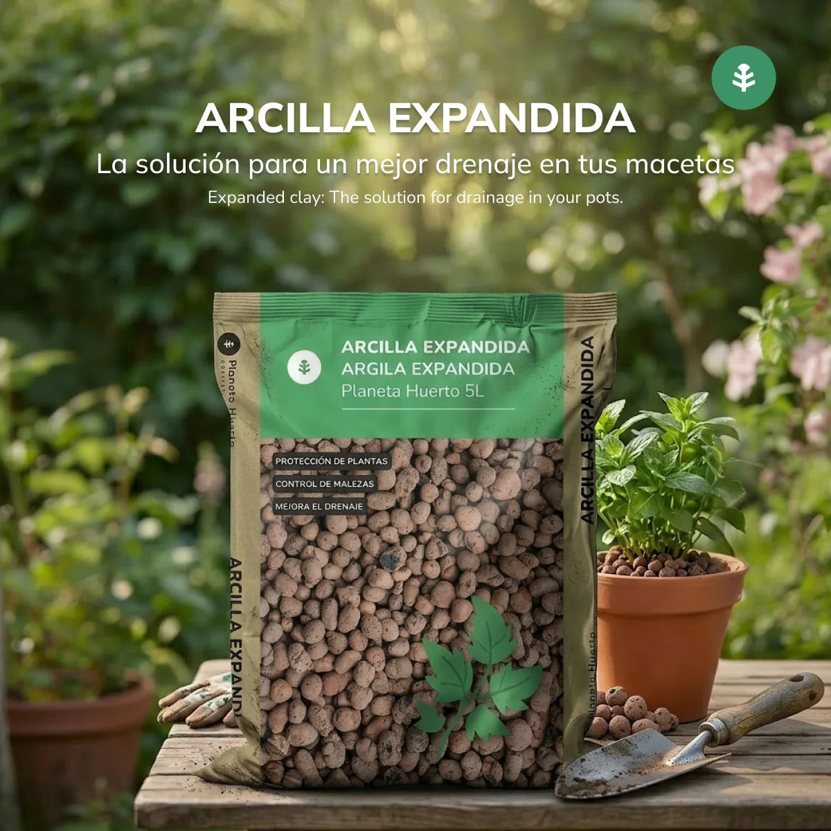 Arcilla expandida Planeta Huerto 15 Litros