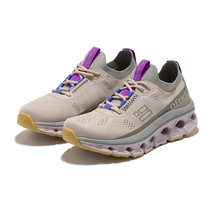 Zapatillas Deportivas Mujer Aero Sneakers Mesh Crema