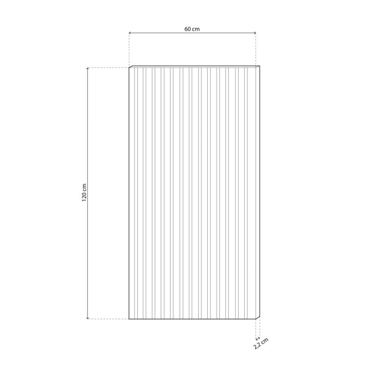 Pack 2 paneles acústicos Noiseless 120 Gris - Roble