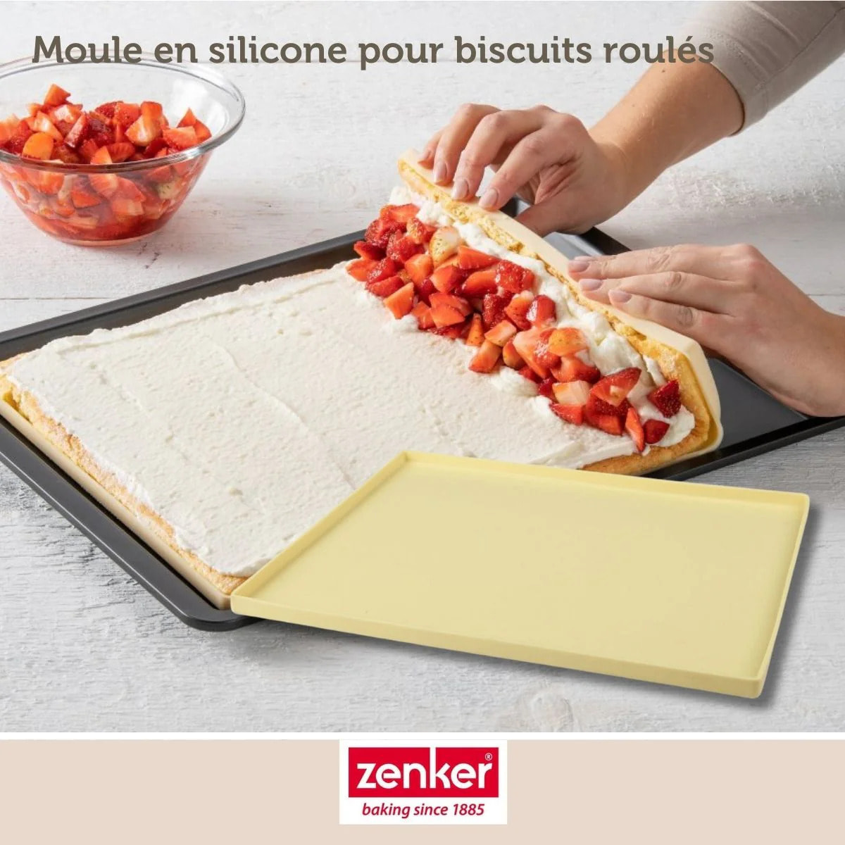 Moule à génoise et biscuit roulé en silicone 36 x 27 cm Zenker Sweet Sensation