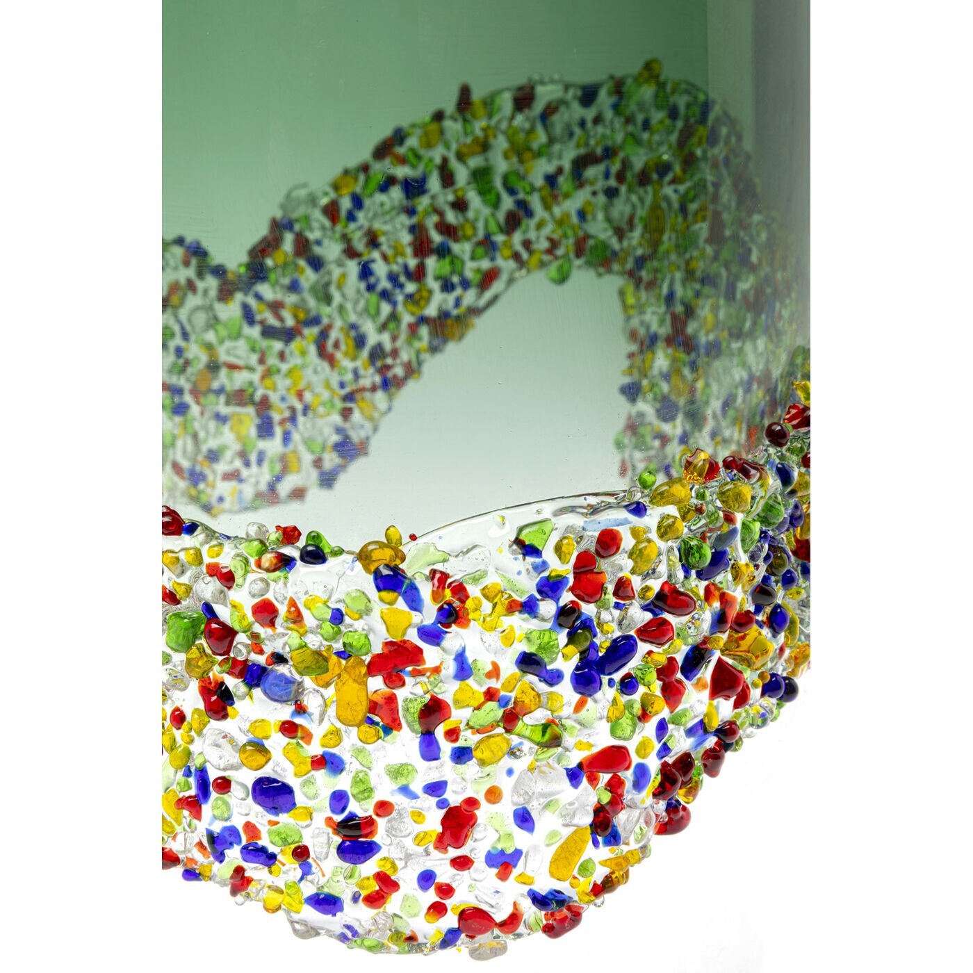 Vase Glitter Circle 36cm Kare Design