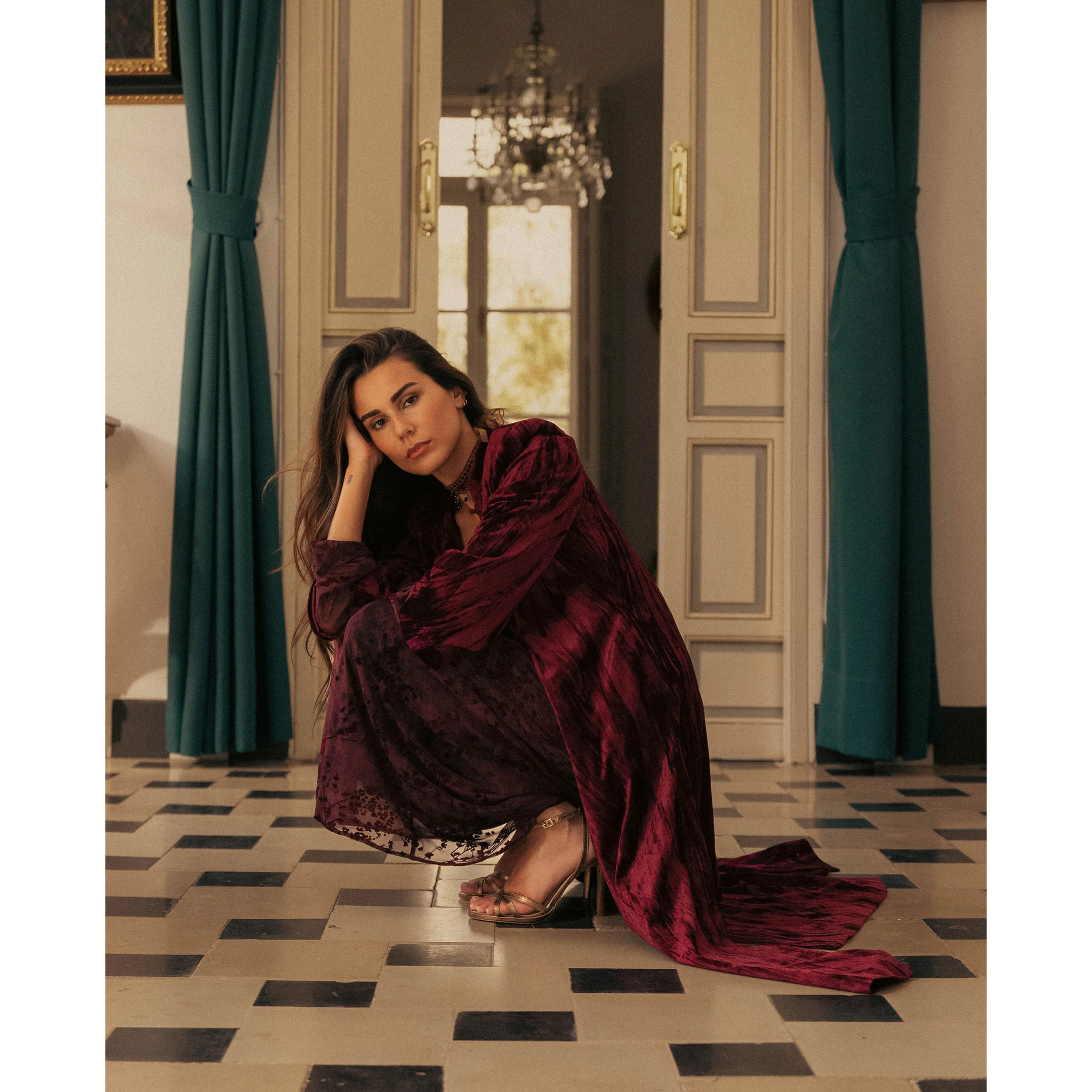 Caftan de terciopelo