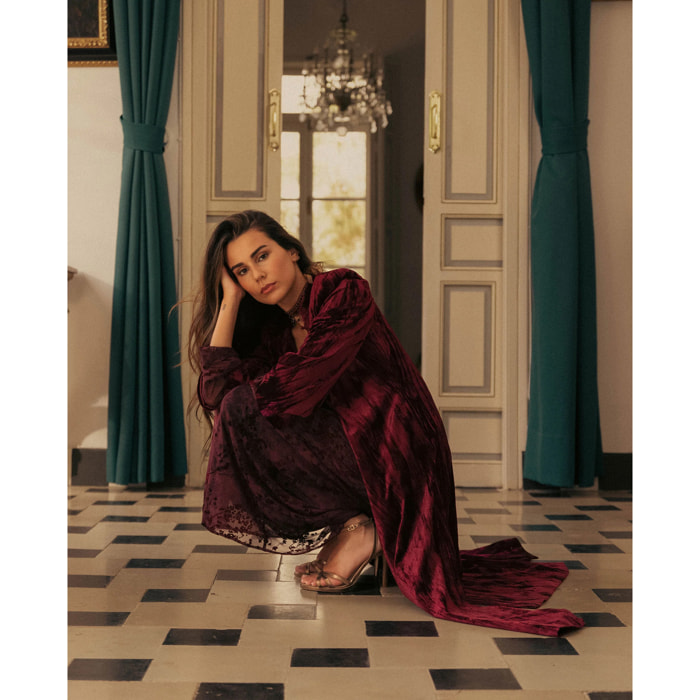 Caftan de terciopelo