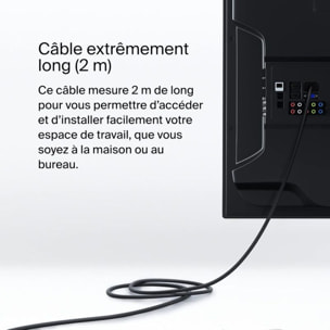 Connecteur BELKIN vers DisplayPort 1.4 noir 2M