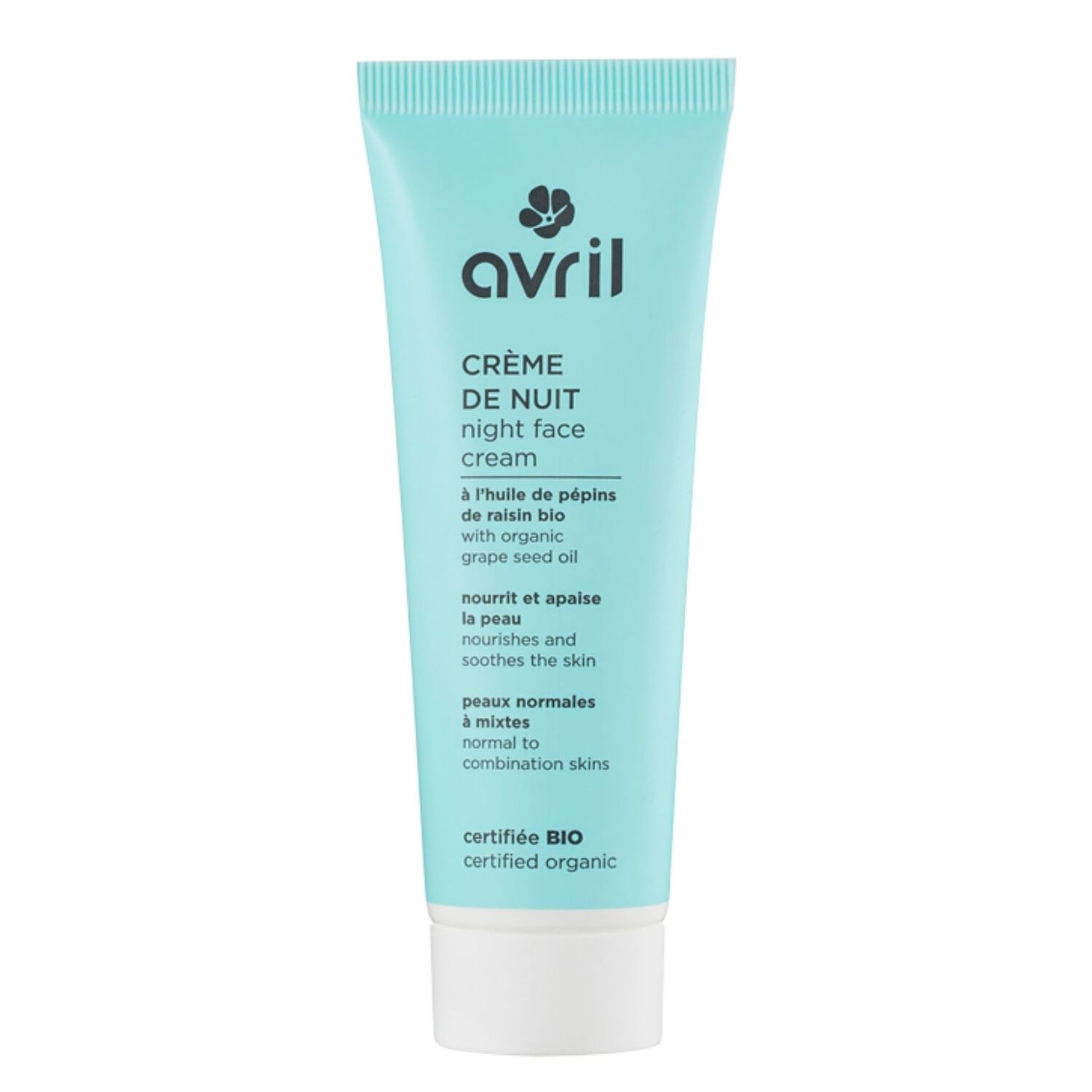 Crème de nuit Certifié Bio - Peaux Normales & Mixtes 50 ml