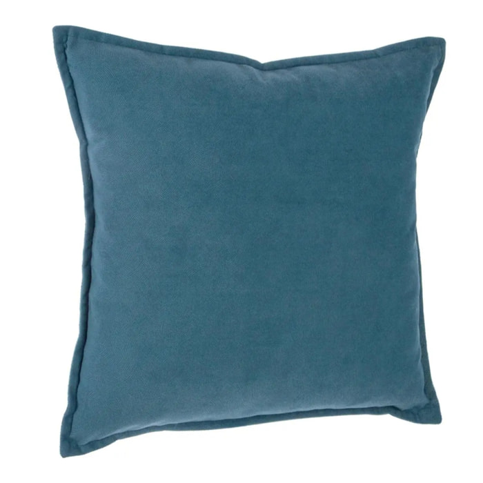 Coussin "LILOU" en coton bleu 45x45cm