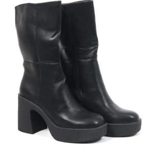 STIVALETTO LISCIO TACCO PARA NERO