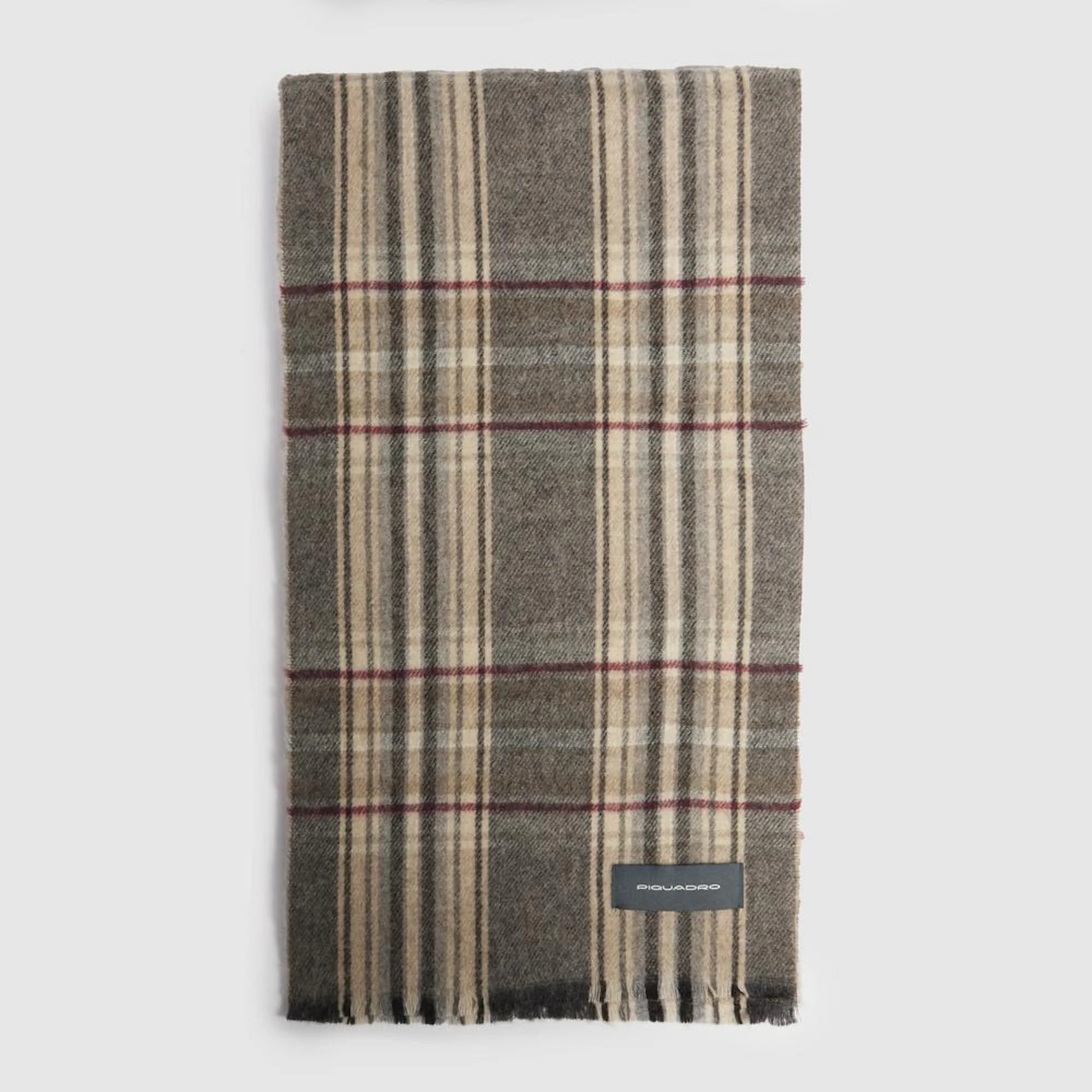 Piquadro Sciarpa con motivo madras check