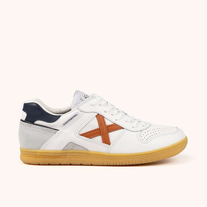 Zapatilla de Moda con Corte Clásico en Blanco y Gris MUNICH CONTINENTAL PREMIUM 13