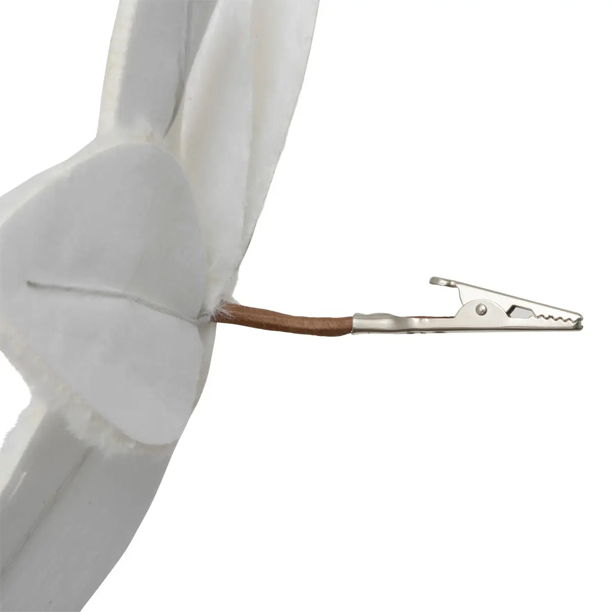 Décoration de sapin poinsettia blanc 25cm