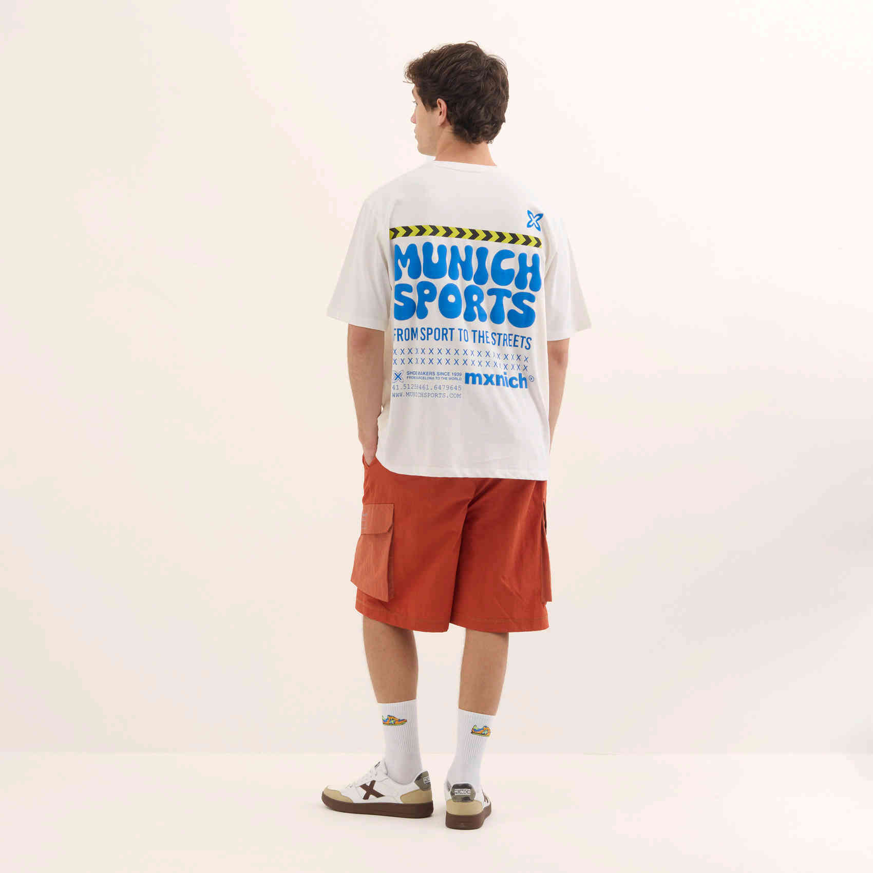 Camiseta Estilo Urbano Oversize Algodón Orgánico Blanco STREETWEAR T-SHIRT WHITE